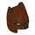 LEGO Reddish Brown Batman Cowl Mask with Short Ears and Open Chin (18987)