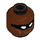 LEGO Reddish Brown Black Vulcan Minifigure Head (Recessed Solid Stud) (3626 / 36140)