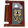LEGO Reddish Brown Book Cover with Gilderoy Lockhart YY (Year with the Yeti) Sticker (24093)
