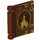 LEGO Reddish Brown Book Cover with Gold Disney Castle (24093 / 27346)
