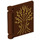 LEGO Reddish Brown Book Cover with Gold Tree (24093 / 107006)
