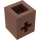 LEGO Roodachtig Bruin Steen 1 x 1 met As Gat (73230)