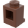LEGO Roodachtig Bruin Steen 1 x 1 met Koplamp (4070 / 30069)