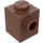 LEGO Roodachtig Bruin Steen 1 x 1 met Stud Aan een Kant (87087)