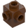 LEGO Reddish Brown Brick 1 x 1 with Studs on Four Sides (4733)