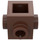 LEGO Brun rougeâtre Brique 1 x 1 avec Goujons sur Quatre Sides (4733)