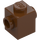 LEGO Reddish Brown Brick 1 x 1 with Studs on Two Opposite Sides (47905)