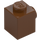 LEGO Reddish Brown Brick 1 x 1 with Two Studs on Adjacent Sides (26604)