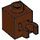 LEGO Reddish Brown Brick 1 x 1 with Vertical Clip (Open &#039;O&#039; Clip, Hollow Stud) (60475 / 65460)