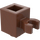 LEGO Roodachtig bruin Steen 1 x 1 met Verticaal Klem (Open &#039;O&#039;-clip, holle knop) (60475 / 65460)