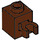 LEGO Roodachtig Bruin Steen 1 x 1 met Verticaal Klem (Open &#039;O&#039;-clip, holle knop) (60475 / 65460)