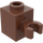 LEGO Brun rougeâtre Brique 1 x 1 avec Verticale Agrafe (Clip ouvert en O, goujon creux) (60475 / 65460)