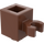 LEGO Rötlich-braun Backstein 1 x 1 mit Vertikale Clip (O-Clip öffnen, Hohlbolzen) (60475 / 65460)