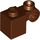 LEGO Reddish Brown Brick 1 x 1 x 2 with Scroll and Open Stud (20310)