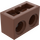 LEGO Brun rougeâtre Brique 1 x 2 avec 2 des trous (32000)