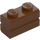 LEGO Reddish Brown Brick 1 x 2 with Embossed Bricks (98283)