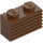 LEGO Reddish Brown Brick 1 x 2 with Grille (2877)