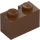 LEGO Reddish Brown Brick 1 x 2 with Groove (4216)