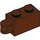 LEGO Rötlich-braun Backstein 1 x 2 mit Scharnier Shaft (Welle spülen) (34816)