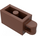 LEGO Reddish Brown Brick 1 x 2 with Hinge Shaft (Flush Shaft) (34816)