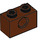 LEGO Roodachtig Bruin Steen 1 x 2 met Gat (3700)
