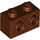 LEGO Reddish Brown Brick 1 x 2 with Studs on One Side (11211)