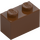 LEGO Reddish Brown Brick 1 x 2 with Studs on One Side (11211)