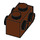 LEGO Roodachtig Bruin Steen 1 x 2 met Studs Aan Tegenoverliggende zijden (52107)