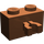 LEGO Rötlich-braun Backstein 1 x 2 mit Vertikale Clip (Lücke im Clip) (30237)