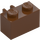 LEGO Reddish Brown Brick 1 x 2 with Vertical Clip with Open &#039;O&#039; Clip (42925 / 95820)