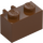 LEGO Reddish Brown Brick 1 x 2 with Vertical Clip with Open &#039;O&#039; Clip (42925 / 95820)