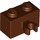 LEGO Reddish Brown Brick 1 x 2 with Vertical Clip with Open &#039;O&#039; Clip (42925 / 95820)