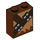 LEGO Reddish Brown Brick 1 x 2 x 2 with Chewbacca Belt with Inside Stud Holder (3245 / 38528)