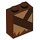 LEGO Reddish Brown Brick 1 x 2 x 2 with Chewbacca Fur with Inside Stud Holder (3245 / 38525)