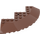 LEGO Reddish Brown Brick 10 x 10 Round Corner with Tapered Edge (58846)