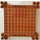 LEGO Rødbrun Kloss 12 x 12 x 1 med Grooved Hjørne Supports (30645)