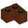 LEGO Roodachtig Bruin Steen 2 x 2 Hoek (2357)