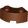 LEGO Reddish Brown Brick 2 x 2 Round Corner with Stud Notch and Reinforced Underside (85080)