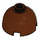 LEGO Reddish Brown Brick 2 x 2 Round with Dome Top (with Axle Holder) (3262 / 30367)