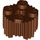 LEGO Reddish Brown Brick 2 x 2 Round with Grille (92947)