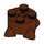 LEGO Brun rougeâtre Brique 2 x 2 Rond avec Roots / Feet et Essieu Trou (5256)