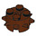 LEGO Brun rougeâtre Brique 2 x 2 Rond avec Spikes (27266)