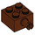 LEGO Reddish Brown Brick 2 x 2 with Pin and Axlehole (6232 / 42929)