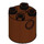 LEGO Reddish Brown Brick 2 x 2 x 2 Round with Bottom Axle Holder &#039;x&#039; Shape &#039;+&#039; Orientation (30361)