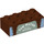 LEGO Reddish Brown Brick 2 x 4 with &quot;TOW MATER&quot; (3001 / 94857)