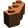 LEGO Brun rougeâtre Brique 3 x 3 Facet (2462)