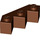 LEGO Reddish Brown Brick 3 x 3 Facet (2462)