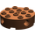 LEGO Brun rougeâtre Brique 4 x 4 Rond avec des trous (6222)