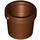 LEGO Reddish Brown Bucket 1 x 1 x 1 Small (95343)