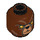 LEGO Reddish Brown Bulkar Minifigure Head (Recessed Solid Stud) (3626 / 19604)